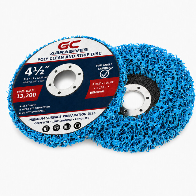 Poly Clean and Strip Wheel | Paint Rust Removal Disc for Angle Grinder