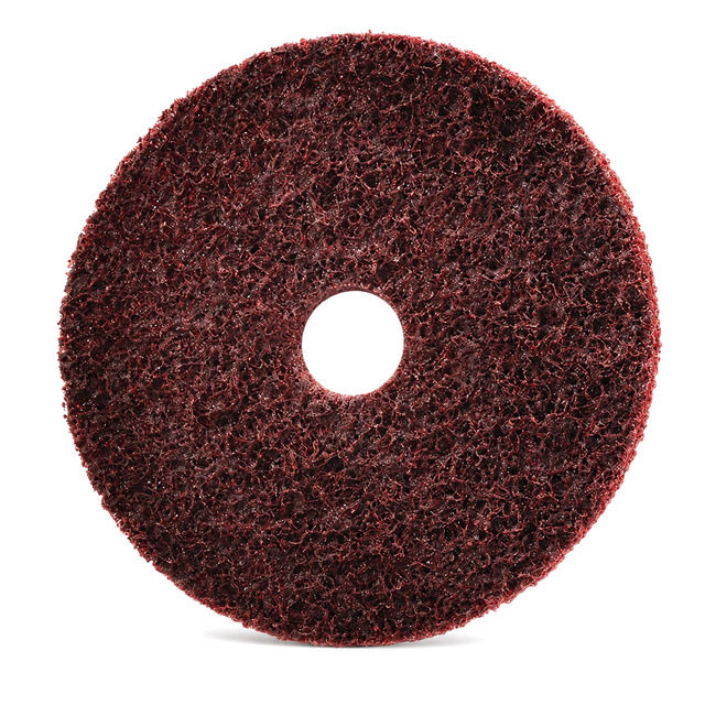 Hook and loop surface conditioning disc for metal finishing