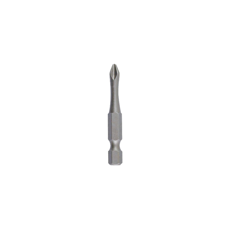Silver ACR Cold Forged PZ Pozidriv Screwdriver Bit with Long Hex Shank