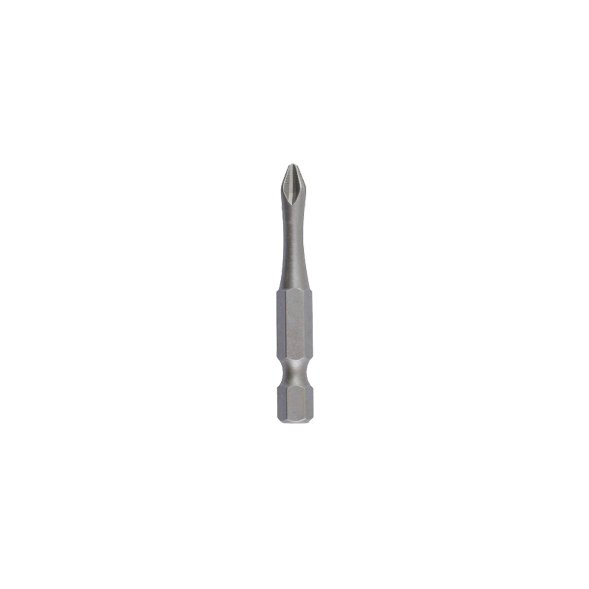 Silver ACR Cold Forged PZ Pozidriv Screwdriver Bit with Long Hex Shank