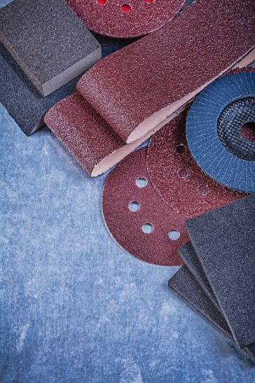 GC Abrasives Detail Sander Paper, 120-600 Grits, Hook and Loop Backing, 5 Holes, for Sanding and Polishing