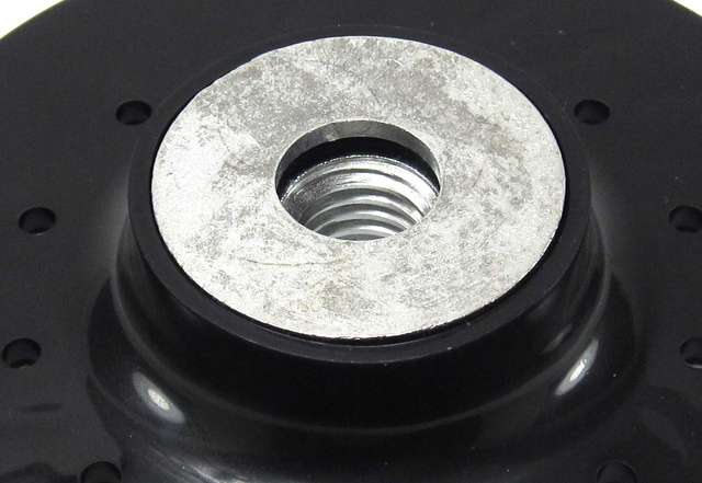 Angle Grinder Ribbed Back 4-1/2 inches Plastic Pad for Resin Fiber Disc with 5/8 inch 11 Thread, Max 20,000 RPM