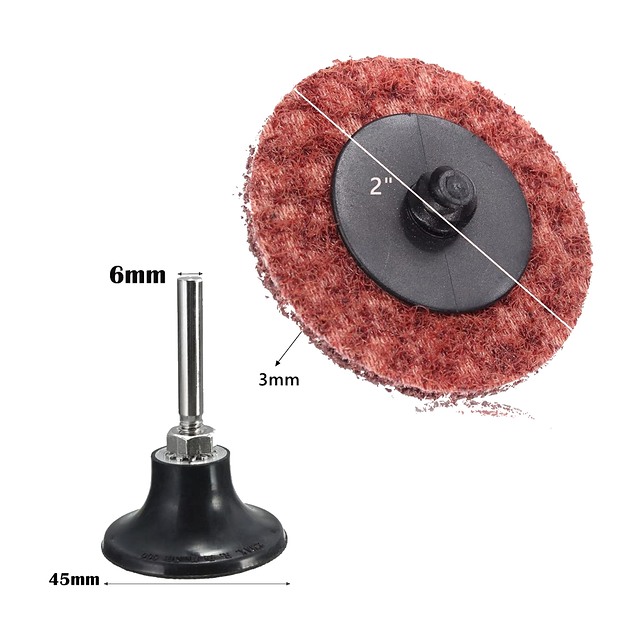50mm maroon medium non woven surface conditioning disc