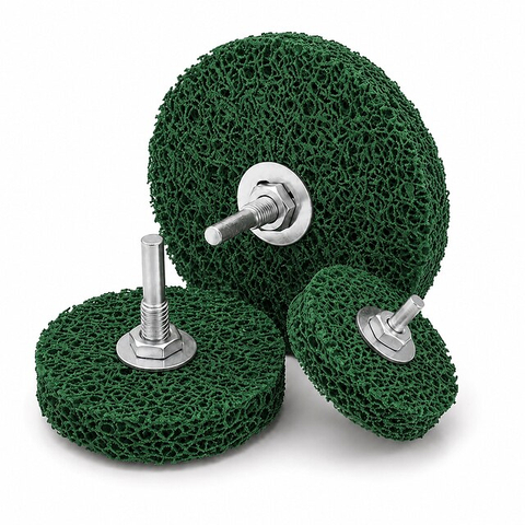 Poly Strip Wheel with Shaft | Nylon Paint & Rust Removal Wheel