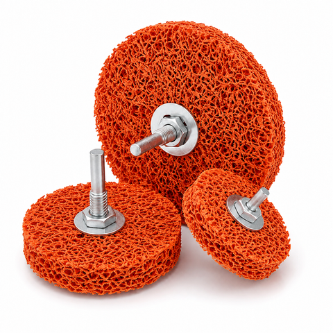 Poly Strip Wheel with Shaft | Nylon Paint & Rust Removal Wheel