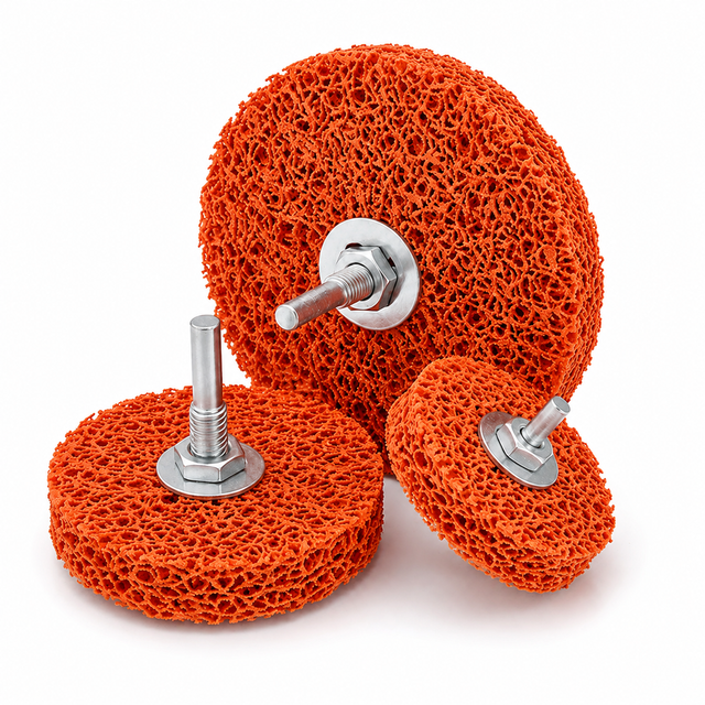 Poly Strip Wheel with Shaft | Nylon Paint & Rust Removal Wheel
