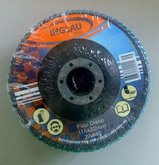 4.5" x 7/8" Ceramic Flap Discs T29 (Angled) for Stainless Steel & Heat Sensitive Metals (40 Grit)