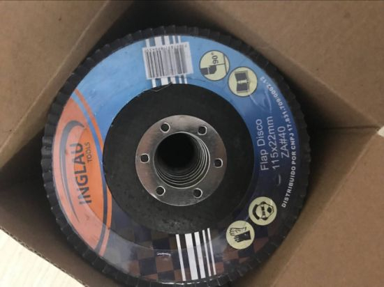 Abrasive Flap Disc, Type 29, Round Hole, Fiberglass Backing, Ceramic/Zirconia Alumina, 7" Dia., 120 Grit