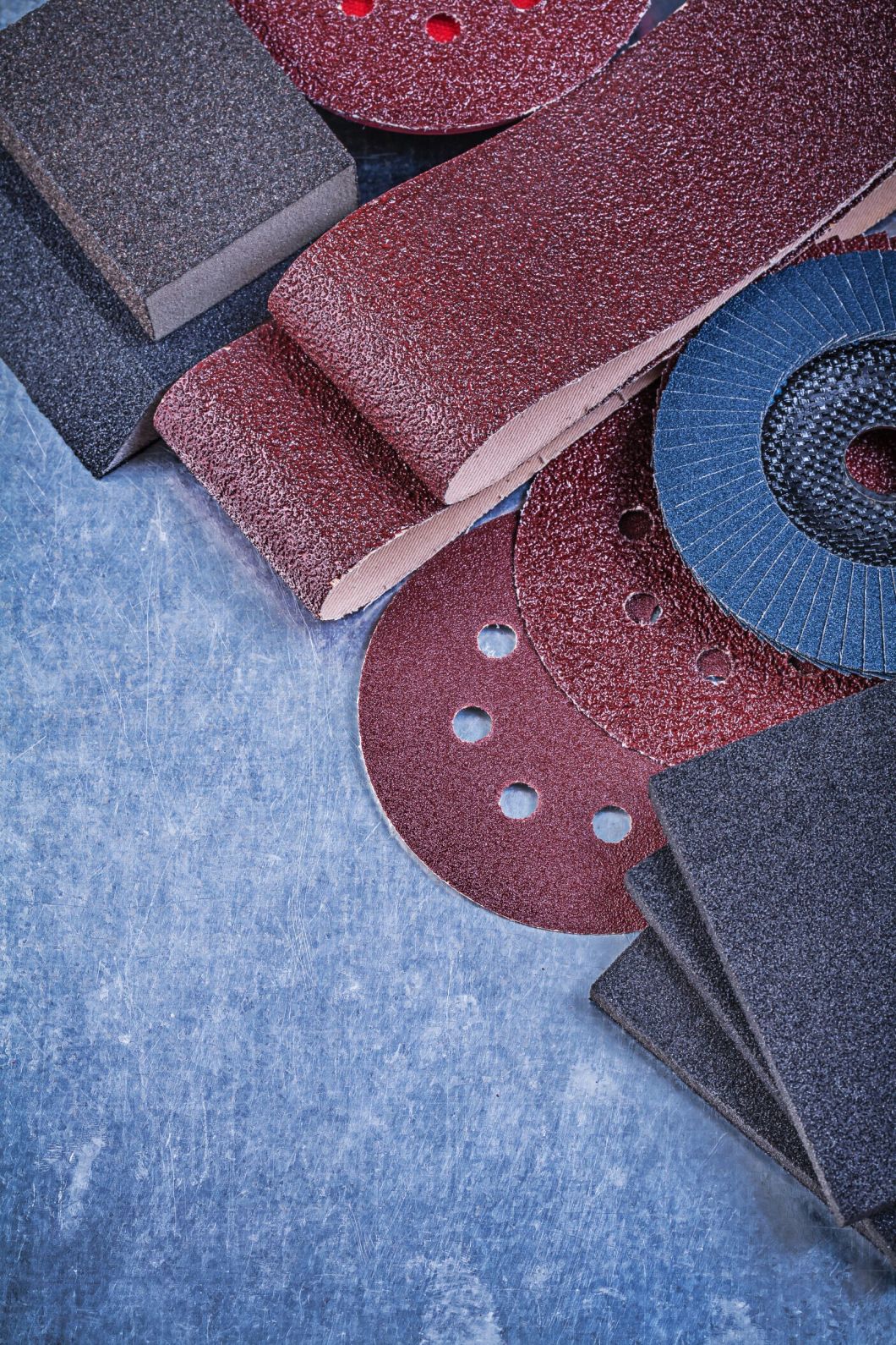 140mm 5 Hole P240 Delta Sander Pads with Aluminum Oxide