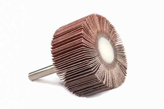 GC Abrasives 40x25x6mm Rotary Flap Wheel Sander,5PCS Sanding Flap Wheels with 80 Grits Aluminum Oxide for Removing Rust, Deburring, Grinding Polishing Flat
