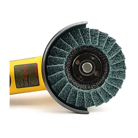 Surface conditioning flap disc for metal cleaning and finishing