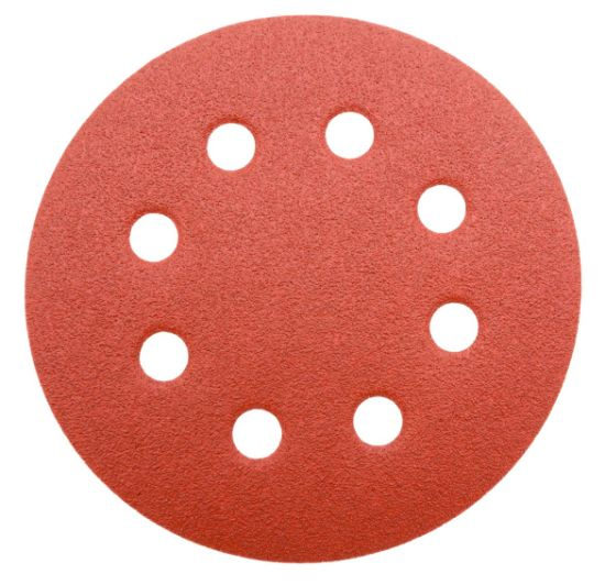 GC Abrasives 5 Inch 8 Hole Hook and Loop Adhesive Sanding Discs Sandpaper for Random Orbital Sander 40 60 80 120 180 240 320 grits