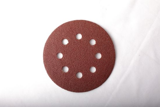 GC Abrasives Sanding Discs 5 Inches 8 Holes Hook and Loop Adhesive Sanding Discs Sandpaper for Random Orbital Sander