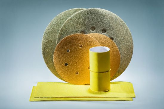 GC Abrasives 5-Inch 8-Hole 80 Grit Dustless Hook-and-Loop Sanding Disc Sander Round Sandpaper For Woodworking or Automotive
