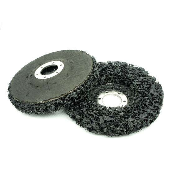 115mm Black Poly Strip Wheel Disc, Flaking Materials/Paint/Rust Removal Tool Surface Conditioning Clean for Angel Grinders Abrasive