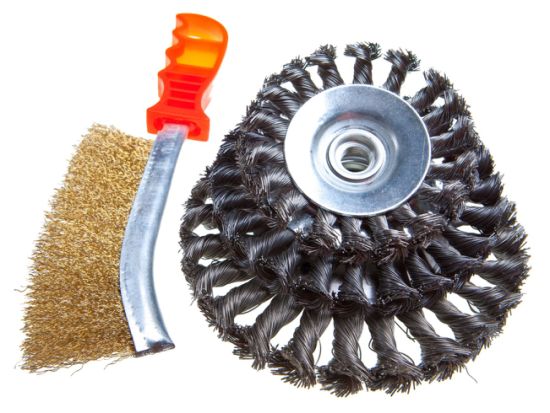 Crimped Wire Bevel Brush, 5/8"-11