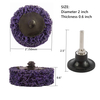 2" Sanding Grinding Discs ; 1/4'' Holder-Removes Rust, Strips Paint, Cleaning & Stripping Sanding Disc