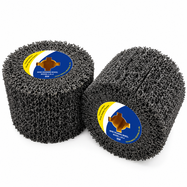 80 grit non woven wire drawing wheel for metal finishing