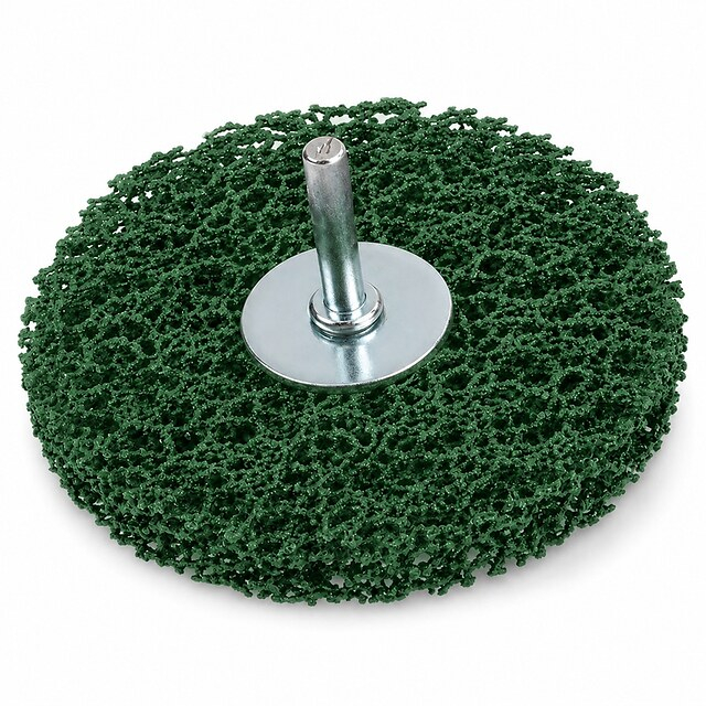 Poly Strip Wheel with Shaft | Nylon Paint & Rust Removal Wheel