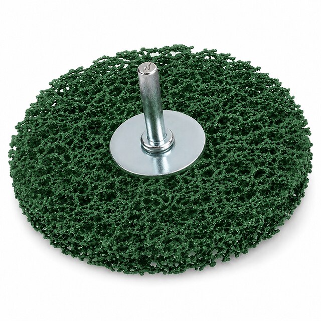 Poly Strip Wheel with Shaft | Nylon Paint & Rust Removal Wheel
