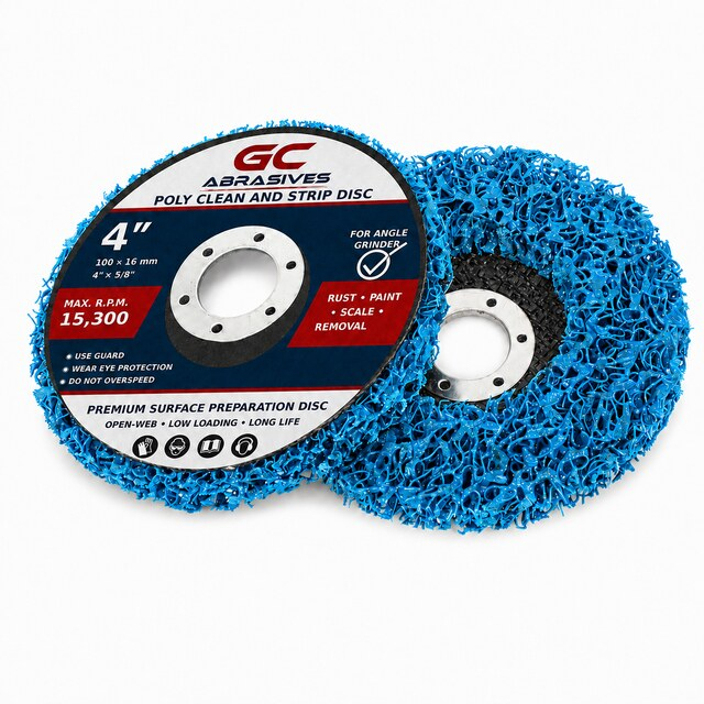 Poly Clean and Strip Wheel | Paint Rust Removal Disc for Angle Grinder