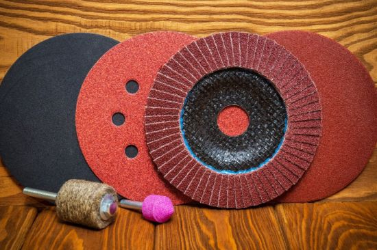 GC Abrasives 5-Inch 8-Hole Hook and Loop Sanding Discs, 40/80/120/240/320/600/800 Assorted Grits Sandpaper