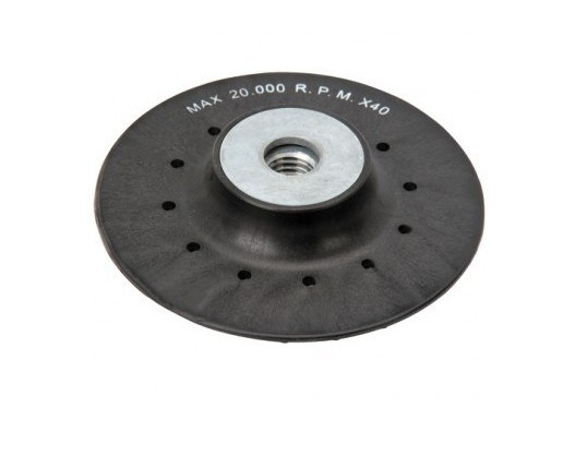 Angle Grinder Ribbed Back 4-1/2 inches Plastic Pad for Resin Fiber Disc with 5/8 inch 11 Thread, Max 20,000 RPM