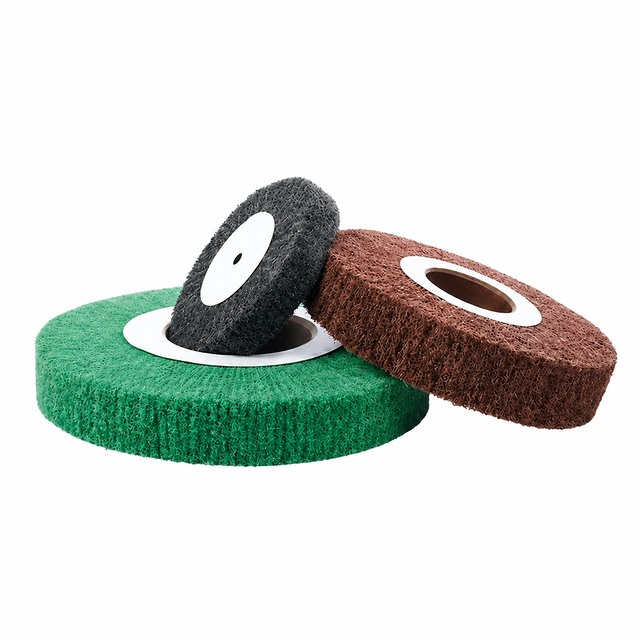 6 x 1 x 1 unmounted non woven flap wheel for metal finishing