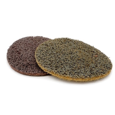 Non-woven surface conditioning disc for metal finishing