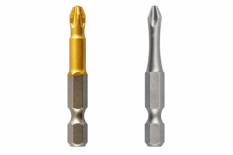 TiN Coated ACR Cold Forged PZ Pozidriv Power Screwdriver Bit